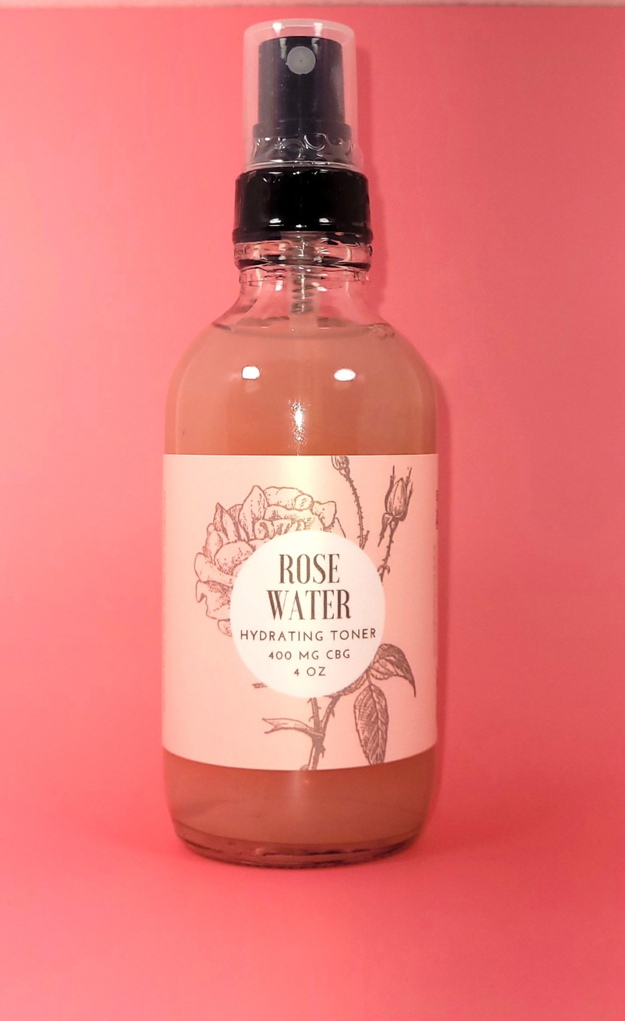 Rose Water Hydrating Toner Kaw Valley Cannabis